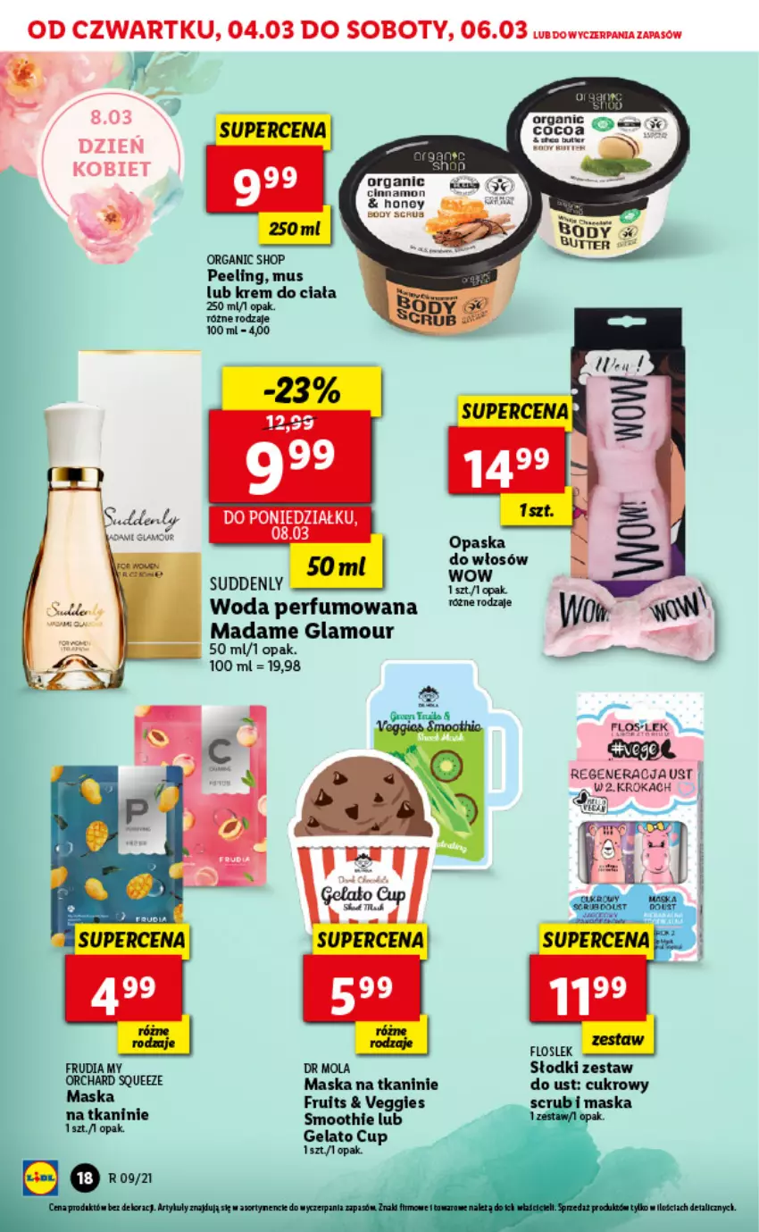 Gazetka promocyjna Lidl - GAZETKA - ważna 04.03 do 06.03.2021 - strona 18 - produkty: Krem do ciała, Maska, Mola, Mus, Peeling, Perfum, Ser, Woda, Woda perfumowana