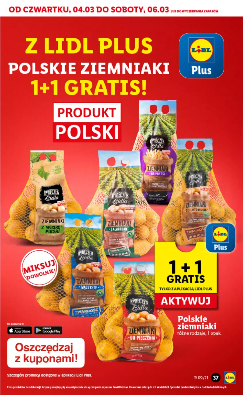 Gazetka promocyjna Lidl - GAZETKA - ważna 04.03 do 06.03.2021 - strona 37 - produkty: Gra, Piec, Ziemniaki