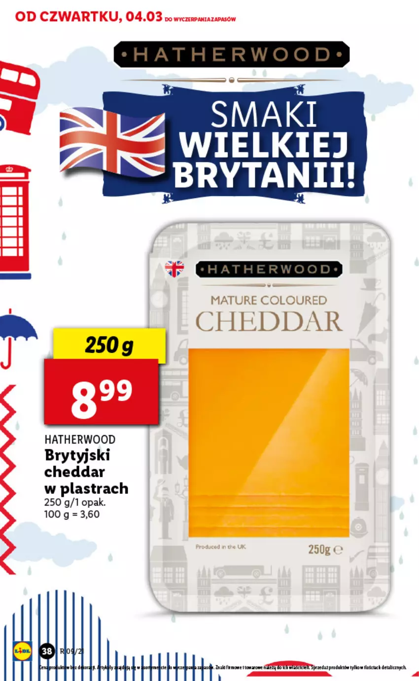 Gazetka promocyjna Lidl - GAZETKA - ważna 04.03 do 06.03.2021 - strona 38 - produkty: Cheddar