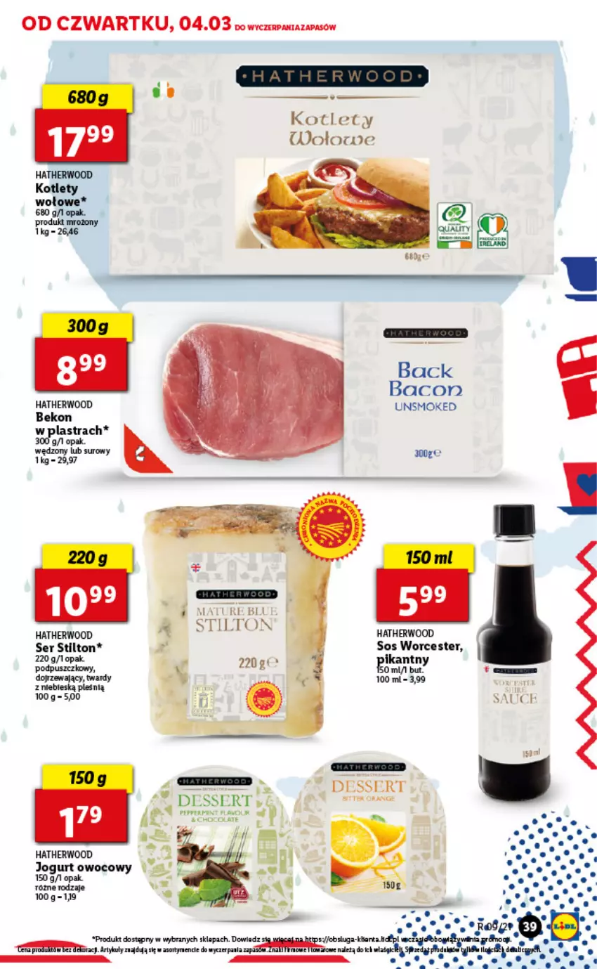 Gazetka promocyjna Lidl - GAZETKA - ważna 04.03 do 06.03.2021 - strona 39 - produkty: Beko, Fa, Gra, Jogurt, Kotlet, Ser, Sos