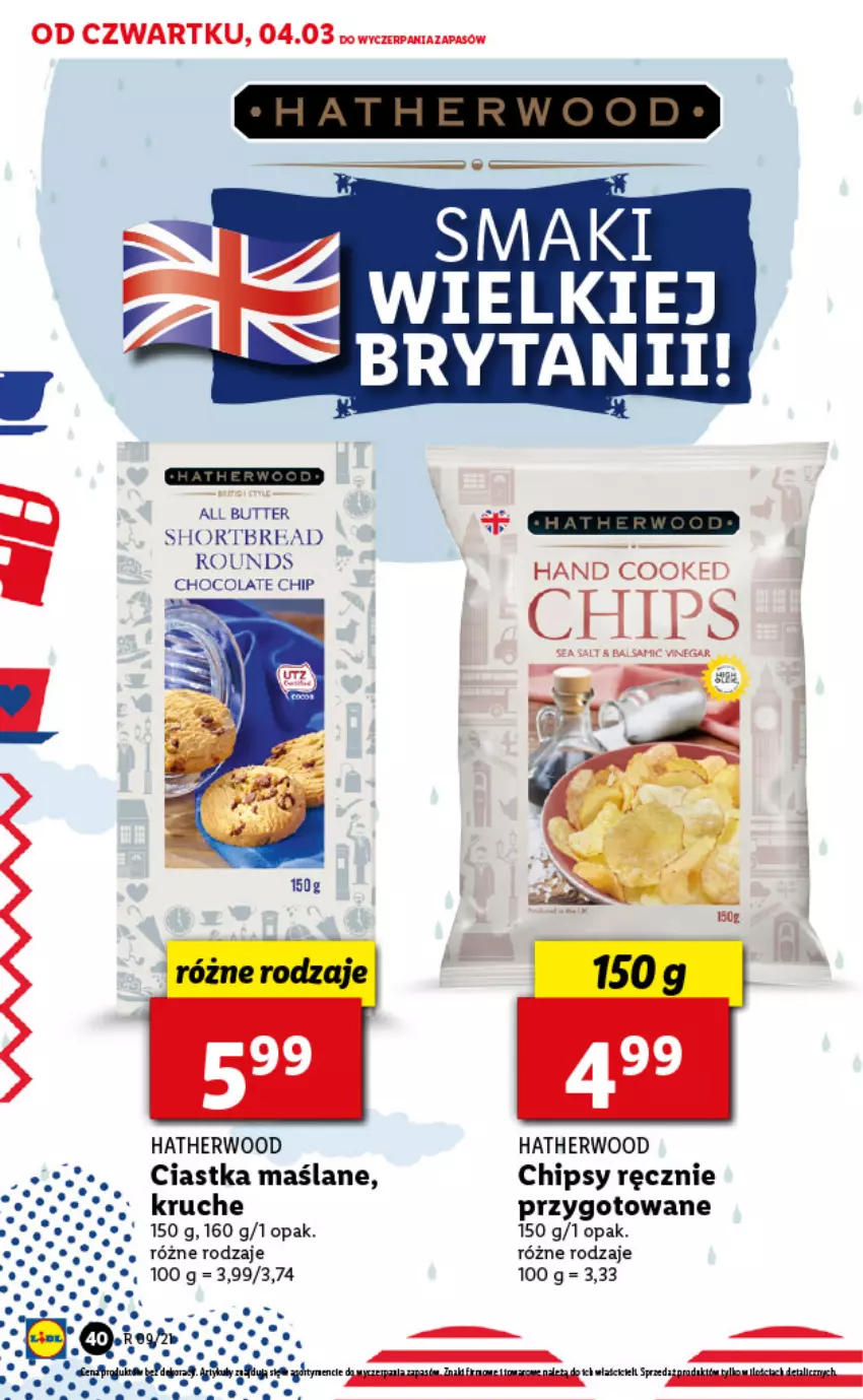 Gazetka promocyjna Lidl - GAZETKA - ważna 04.03 do 06.03.2021 - strona 40 - produkty: Chipsy, Ciastka