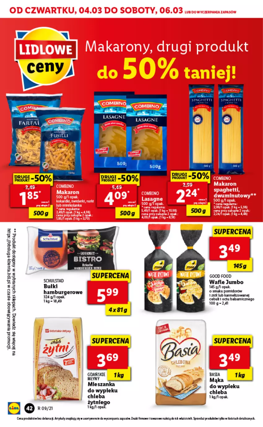 Gazetka promocyjna Lidl - GAZETKA - ważna 04.03 do 06.03.2021 - strona 42 - produkty: Chleb, Lasagne, Wafle