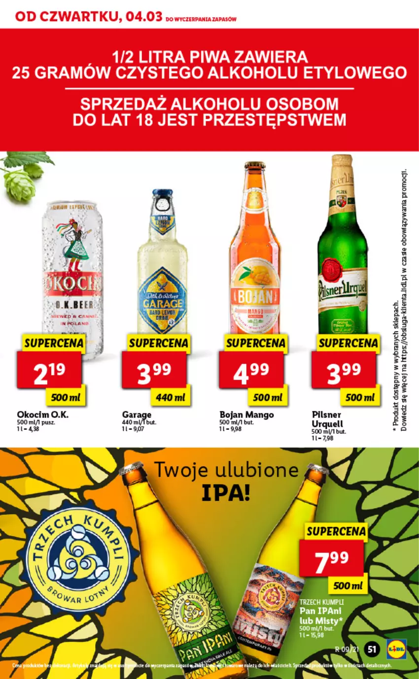 Gazetka promocyjna Lidl - GAZETKA - ważna 04.03 do 06.03.2021 - strona 51 - produkty: Koc, Mango, Okocim