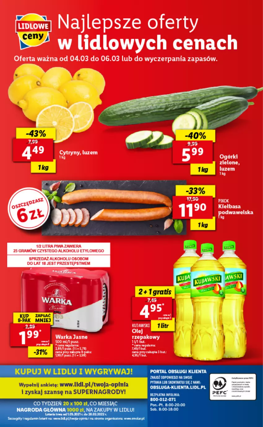 Gazetka promocyjna Lidl - GAZETKA - ważna 04.03 do 06.03.2021 - strona 56 - produkty: Gra, Gry, LG, PIKOK, Piwa, Warka, Wawel