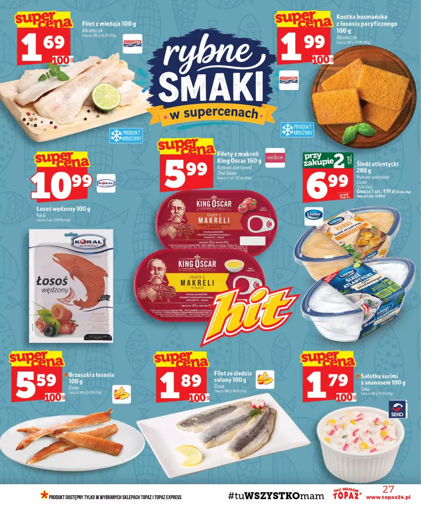 Gazetka promocyjna Topaz - Gazetka - ważna 24.09 do 30.09.2026 - strona 27 - produkty: Top