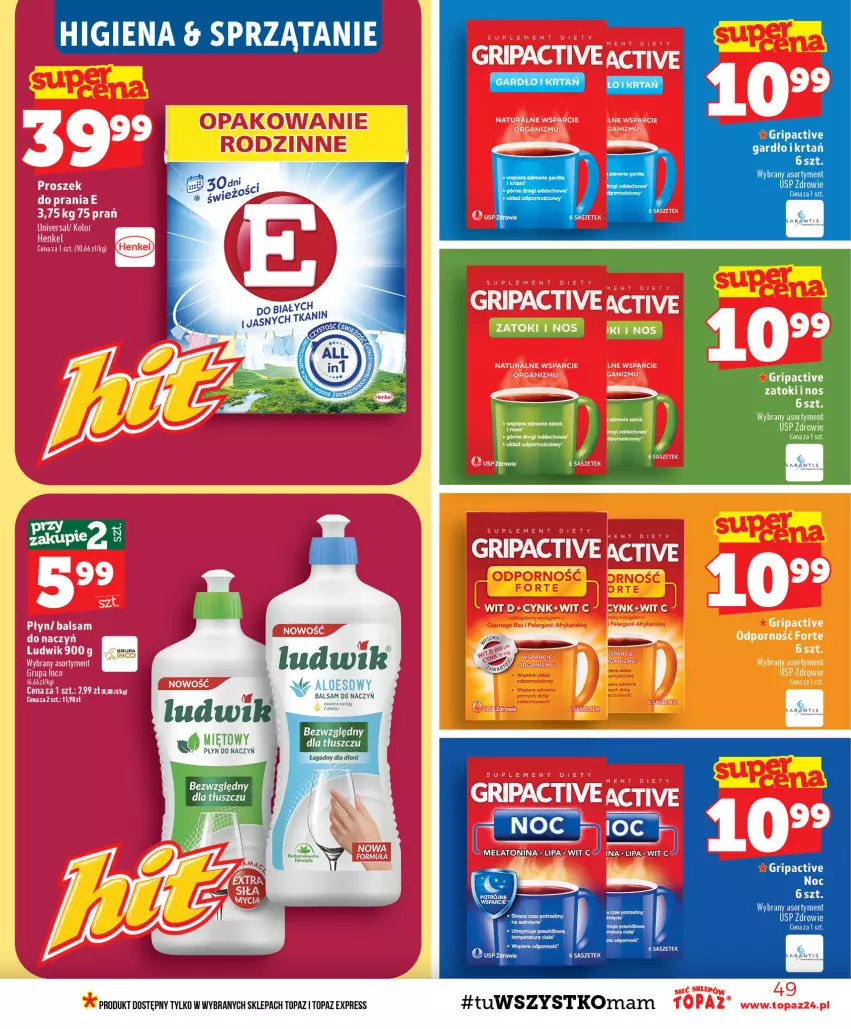 Gazetka promocyjna Topaz - Gazetka - ważna 24.09 do 30.09.2026 - strona 49 - produkty: Acer, Cynk, Ludwik, Sprzątanie, Top, Zdrowie