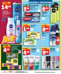 Gazetka promocyjna Topaz - Gazetka - Gazetka - ważna od 30.09 do 30.09.2026 - strona 46 - produkty: Top, Ser, Palmolive, Dezodorant, Krem do rąk, Worki na śmieci, Pasta do zębów, Adidas, Pianka do golenia, 7 Days, Worki na śmiec, Szampon, Mydło, Colgate, Luksja, Nivea, Lakier, LG