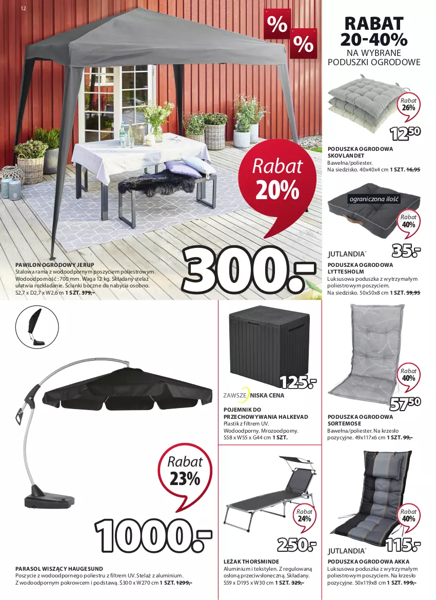 Gazetka promocyjna Jysk - Oferta tygodnia - ważna 14.07 do 27.07.2021 - strona 13 - produkty: Gra, Krzesło, Parasol, Poduszka, Pojemnik, Pojemnik do przechowywania, Por, Rama, Siedzisko, Waga, Wełna