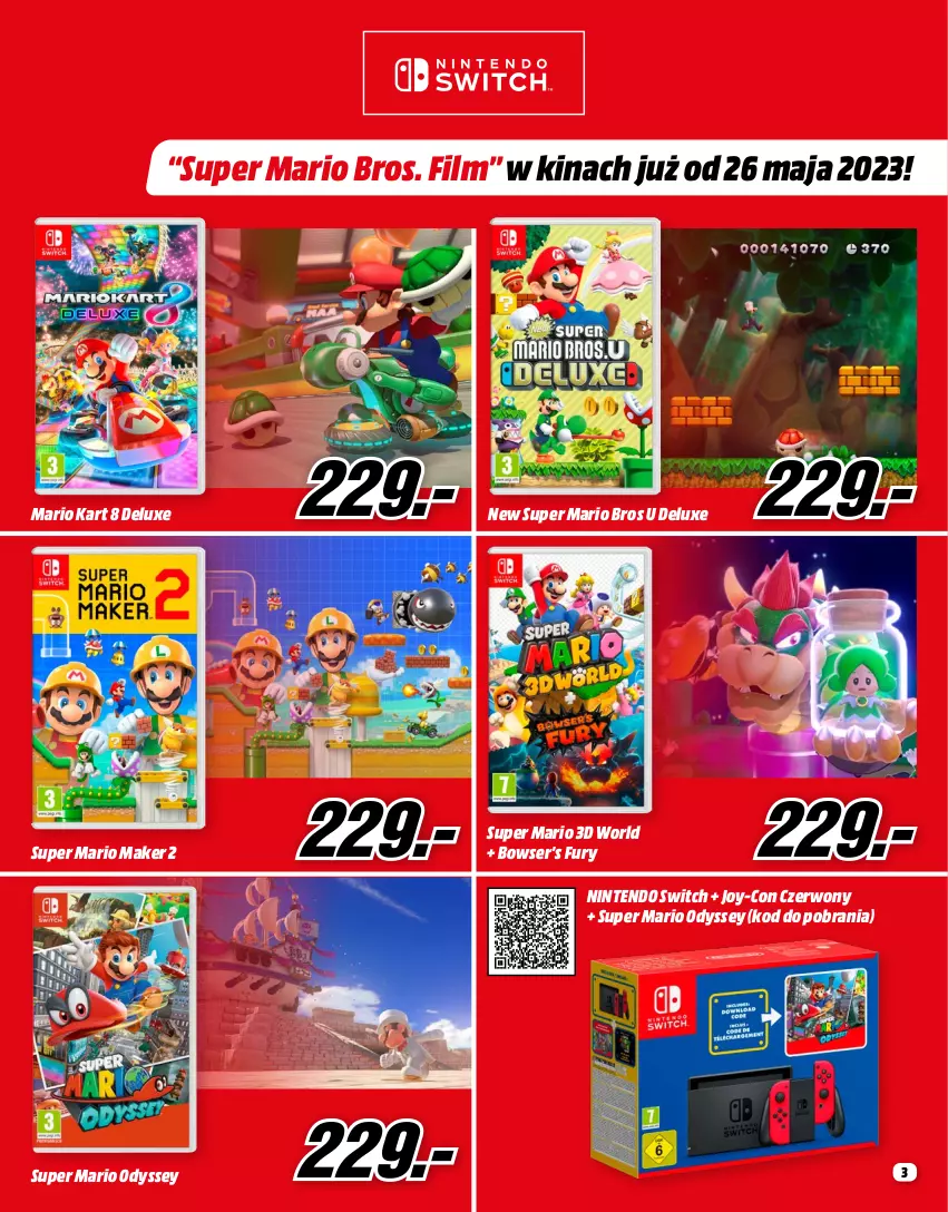 Gazetka promocyjna Media Markt - Gazetka Media Markt - ważna 01.04 do 30.04.2023 - strona 3 - produkty: Nintendo Switch, Ser