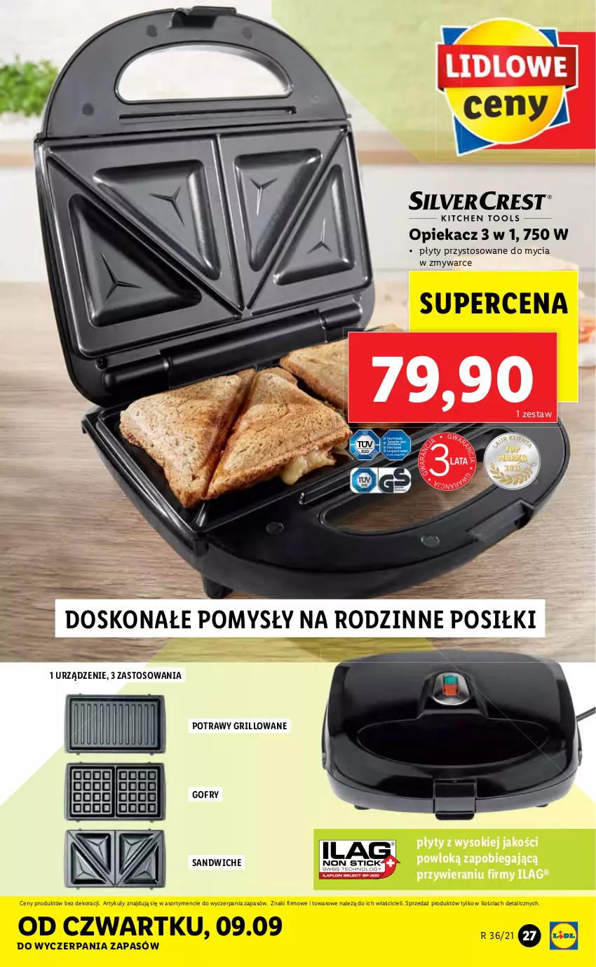 Gazetka promocyjna Lidl - GAZETKA - ważna 06.09 do 11.09.2021 - strona 27 - produkty: Gofry, Grill, Sok