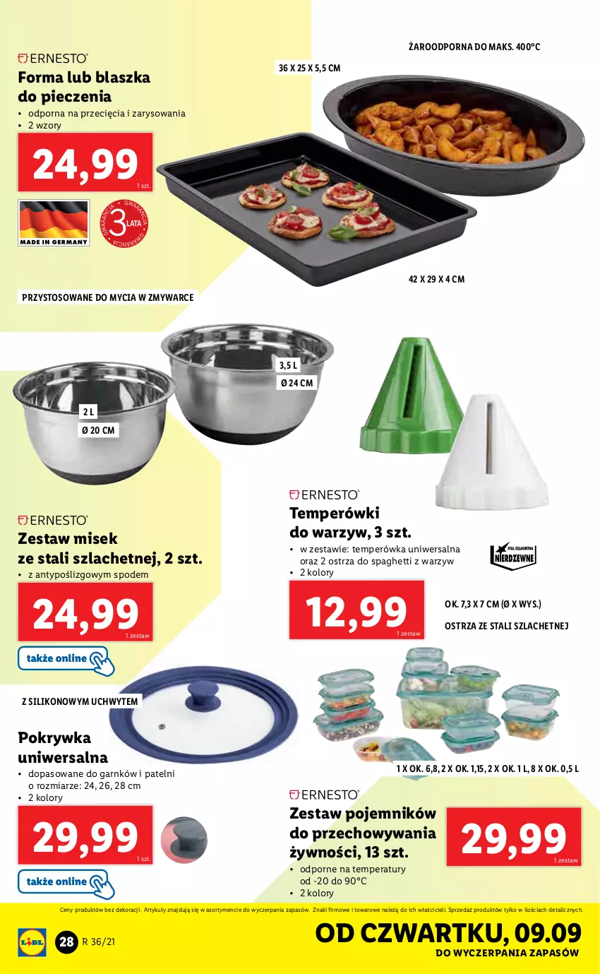 Gazetka promocyjna Lidl - GAZETKA - ważna 06.09 do 11.09.2021 - strona 28 - produkty: Piec, Pojemnik, Por