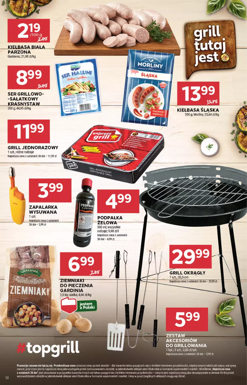 Gazetka promocyjna Stokrotka - Market - ważna 20.06 do 26.06.2024 - strona 14 - produkty: Grill, Kiełbasa, Kiełbasa biała, Kiełbasa śląska, Mięso, Morliny, Owoce, Piec, Sałat, Ser, Siatka, Warzywa, Zapalarka, Ziemniaki