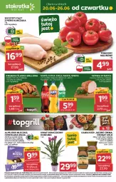 Gazetka promocyjna Stokrotka - Market - Gazetka - ważna od 26.06 do 26.06.2024 - strona 1 - produkty: Kurczak, Kurkuma, Warzywa, Kawa, Coca-Cola, Szynka, Mleczko, Czekolada, Owoce, Jacobs, Grill, Pomidory, Mięso, Milka, LG