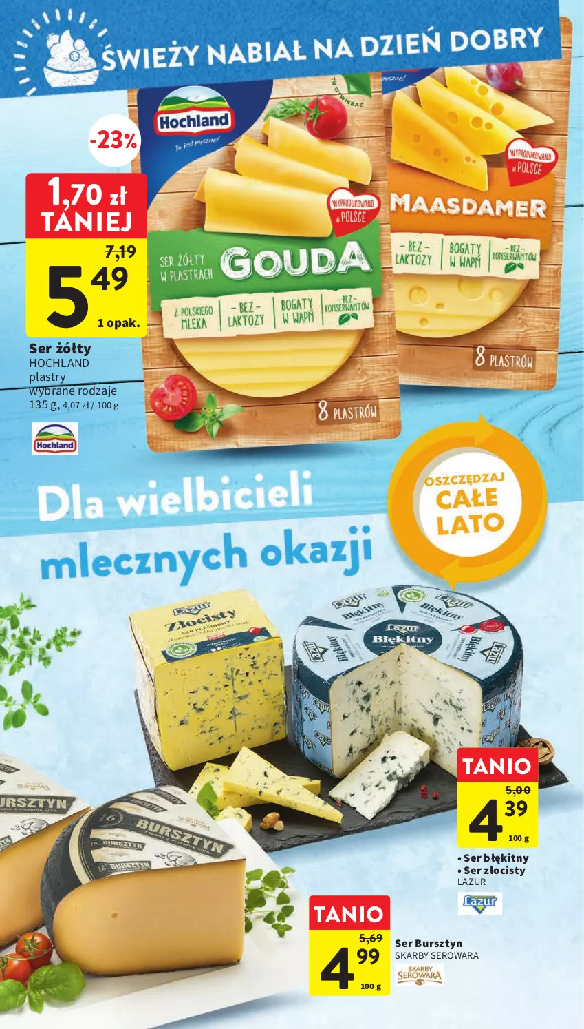 Gazetka promocyjna Intermarche - Gazetka Intermarche - ważna 01.06 do 05.06.2023 - strona 30 - produkty: Bursztyn, Hochland, Lazur, Ser