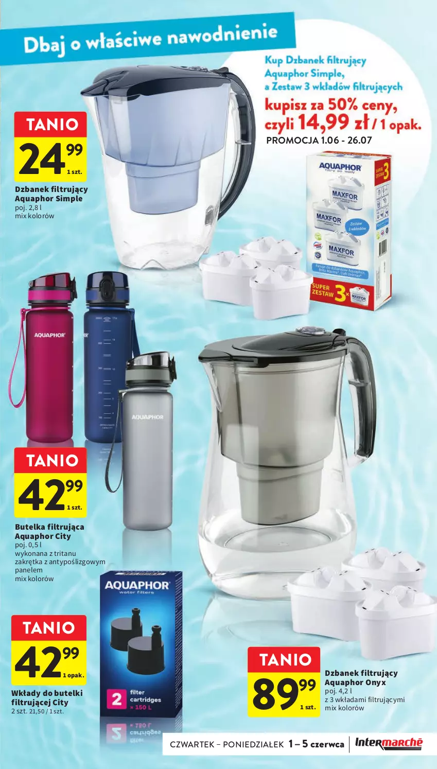 Gazetka promocyjna Intermarche - Gazetka Intermarche - ważna 01.06 do 05.06.2023 - strona 41 - produkty: Aquaphor, Dzbanek, Dzbanek filtrujący