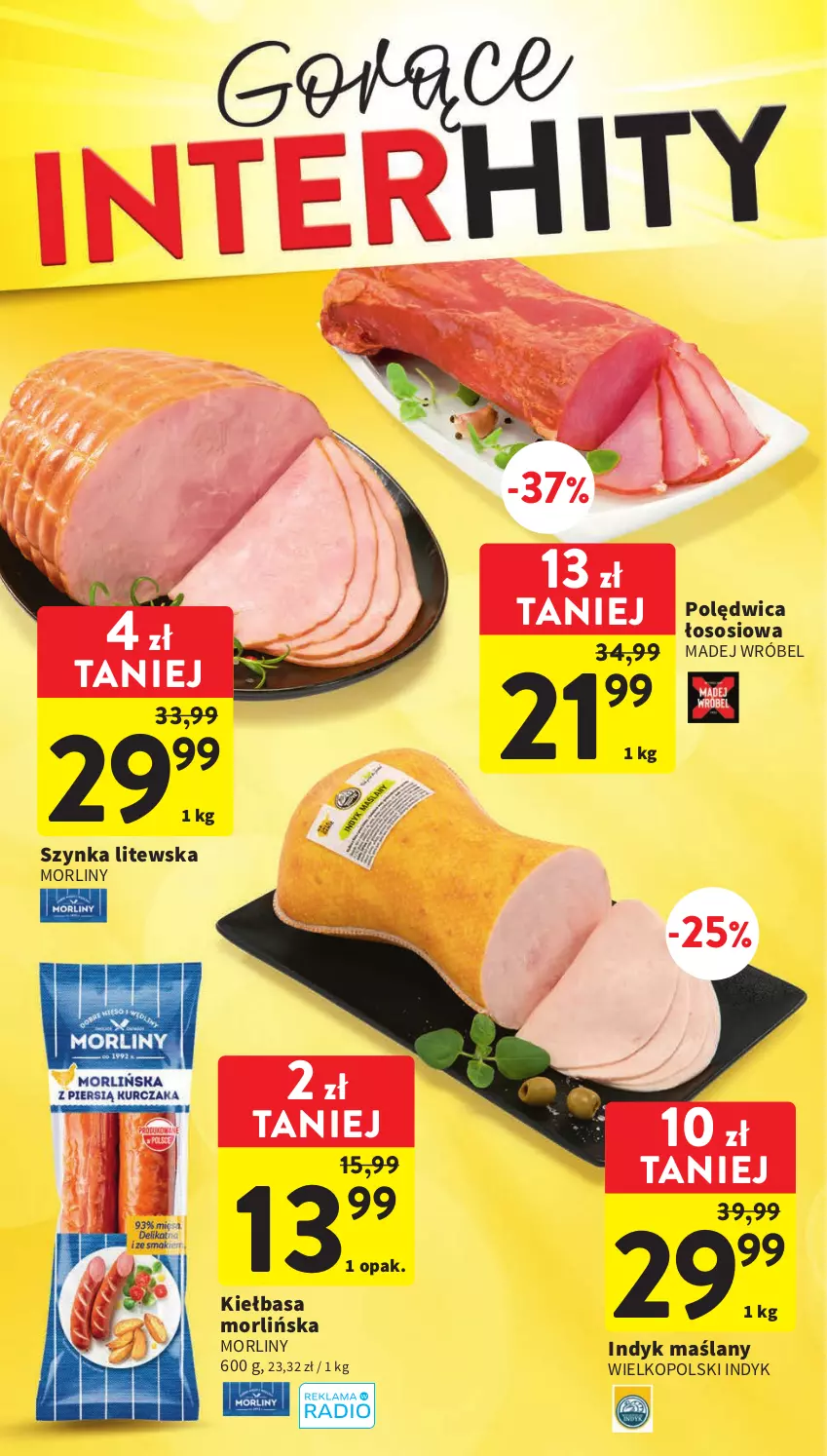 Gazetka promocyjna Intermarche - Gazetka Intermarche - ważna 01.06 do 05.06.2023 - strona 6 - produkty: Kiełbasa, Madej Wróbel, Morliny, Polędwica, Sos, Szynka