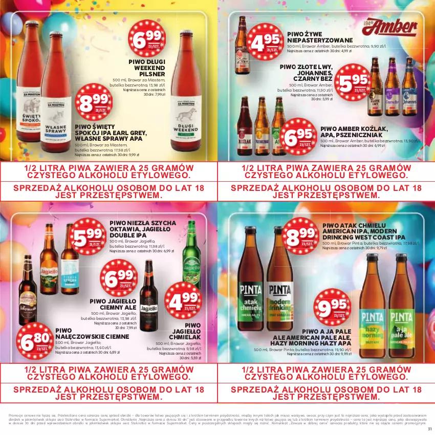 Gazetka promocyjna Stokrotka - Katalog Urodziny! - ważna 11.09 do 24.09.2025 - strona 31 - produkty: Earl Grey, Gra, Mięso, Owoce, Piwa, Piwo, Warzywa