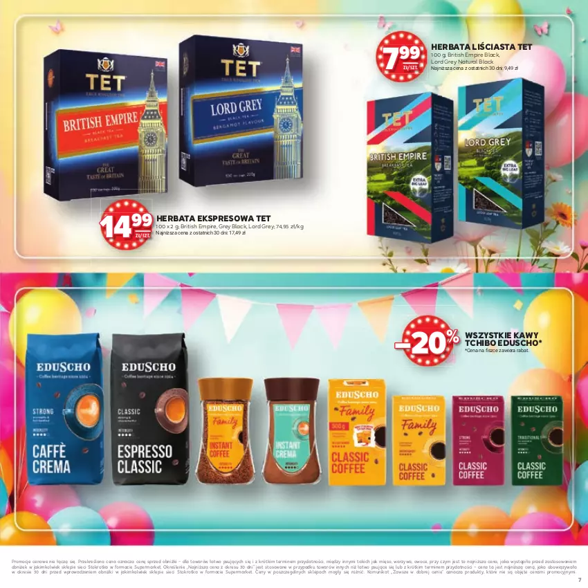 Gazetka promocyjna Stokrotka - Katalog Urodziny! - ważna 11.09 do 24.09.2025 - strona 7 - produkty: Brit, Herbata, Lack, Mięso, Owoce, Tchibo, Warzywa