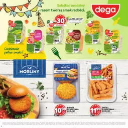 Gazetka promocyjna Stokrotka - Katalog Urodziny! - Gazetka - ważna od 24.09 do 24.09.2025 - strona 24 - produkty: Kurczak, Sałatka, Warzywa, Dega, Sałat, Burger, Morliny, Owoce, Frytki, Mięso