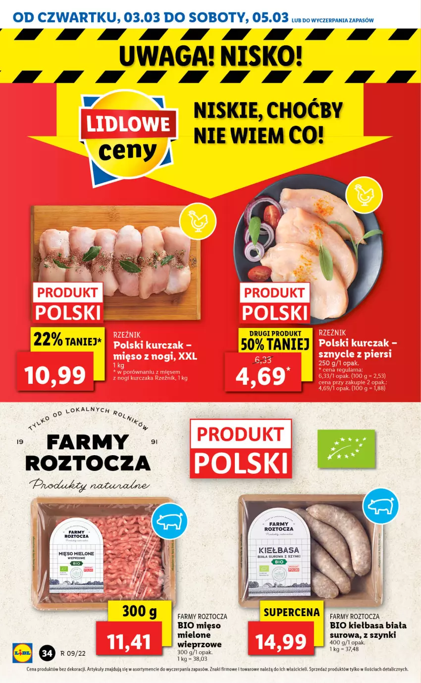 Gazetka promocyjna Lidl - GAZETKA - ważna 03.03 do 05.03.2022 - strona 34 - produkty: Fa, Kiełbasa, Kiełbasa biała, Mięso, Waga