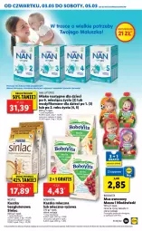 Gazetka promocyjna Lidl - GAZETKA - Gazetka - ważna od 05.03 do 05.03.2022 - strona 59 - produkty: Masza i Niedźwiedź, Ryż, Mus, BoboVita, Sinlac, O nas, NAN Optipro, Dzieci, Karmi, Mleko