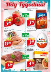 Gazetka promocyjna Prim Market - Gazetka - ważna od 24.01 do 24.01.2024 - strona 7 - produkty: Sok, Gry, Gra, Pekpol, Risana, Saga, Sonko, Isana, Herbata, Kasza, Pomidory, Kasza gryczana, Kinder