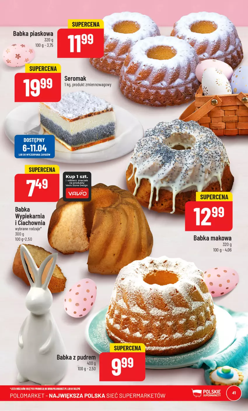 Gazetka promocyjna PoloMarket - Gazetka pomocyjna - ważna 05.04 do 11.04.2023 - strona 41 - produkty: Babka, Fa, Ser