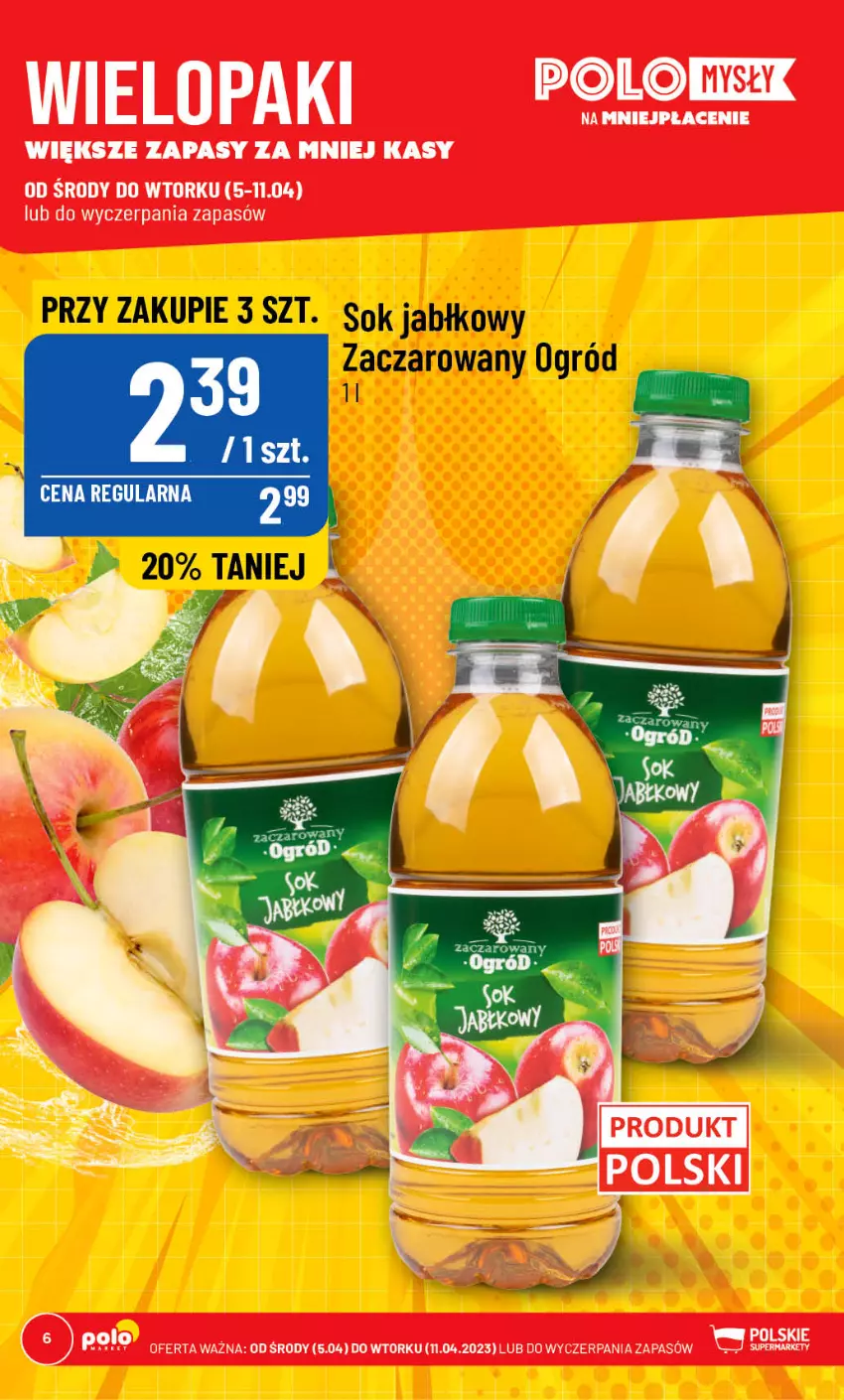 Gazetka promocyjna PoloMarket - Gazetka pomocyjna - ważna 05.04 do 11.04.2023 - strona 6 - produkty: Acer, Ogród, Sok, Sok jabłkowy