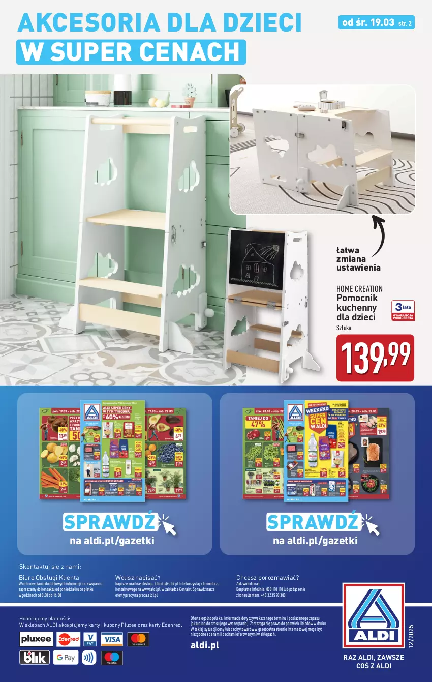 Gazetka promocyjna Aldi - Artykuły przemysłowe i tekstylia - ważna 19.03 do 22.03.2025 - strona 12 - produkty: Biuro, Dzieci, O nas, Por