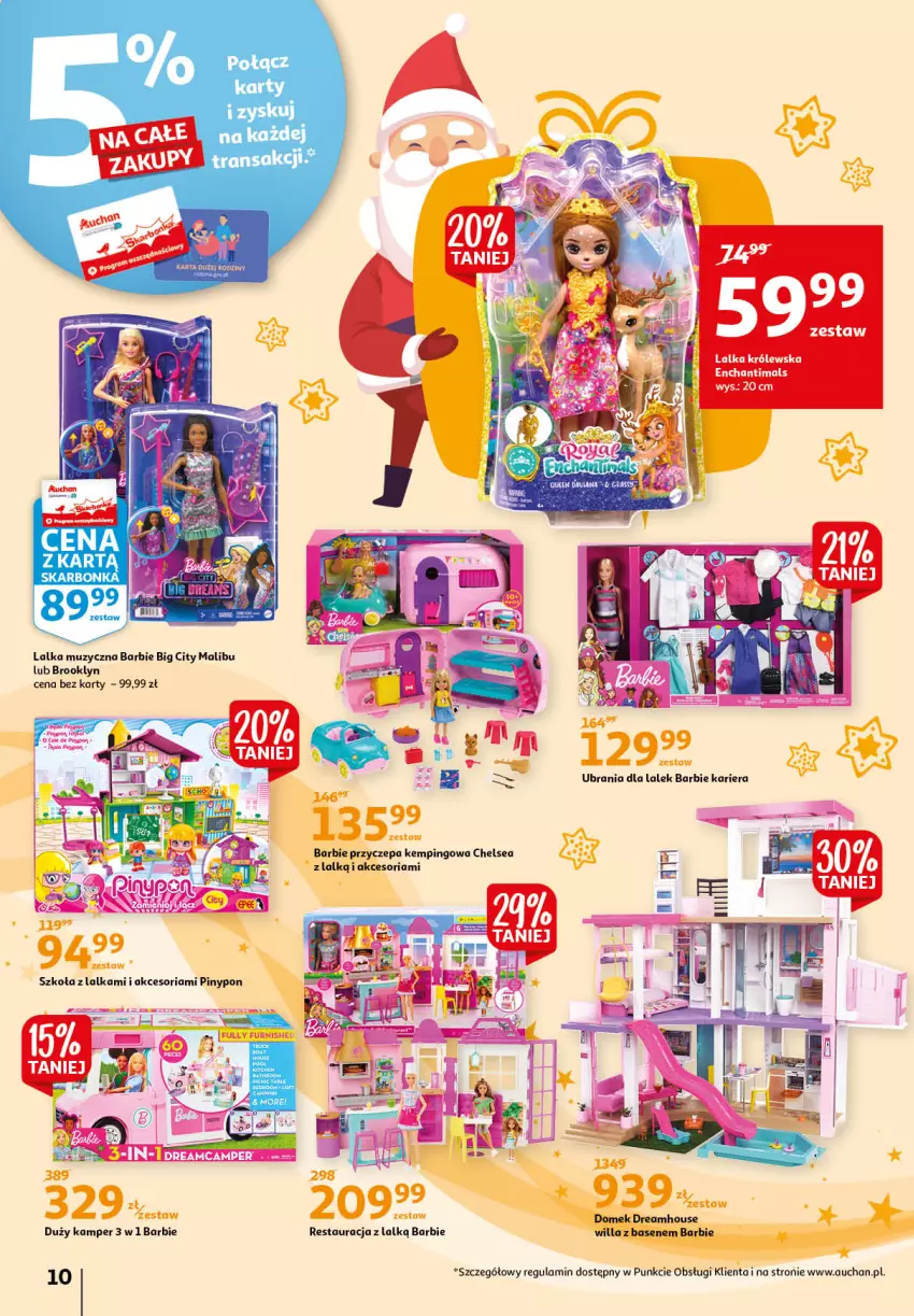 Gazetka promocyjna Auchan - Magia zabawek - ważna 12.11 do 24.11.2021 - strona 10 - produkty: Barbie, Enchantimals, Lalka, Malibu, Ubrania