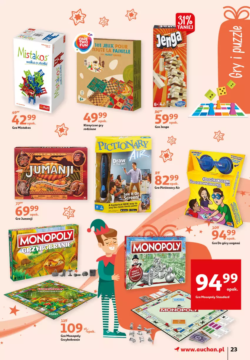 Gazetka promocyjna Auchan - Magia zabawek - ważna 12.11 do 24.11.2021 - strona 23 - produkty: Fa, Gra, Gry, Monopoly