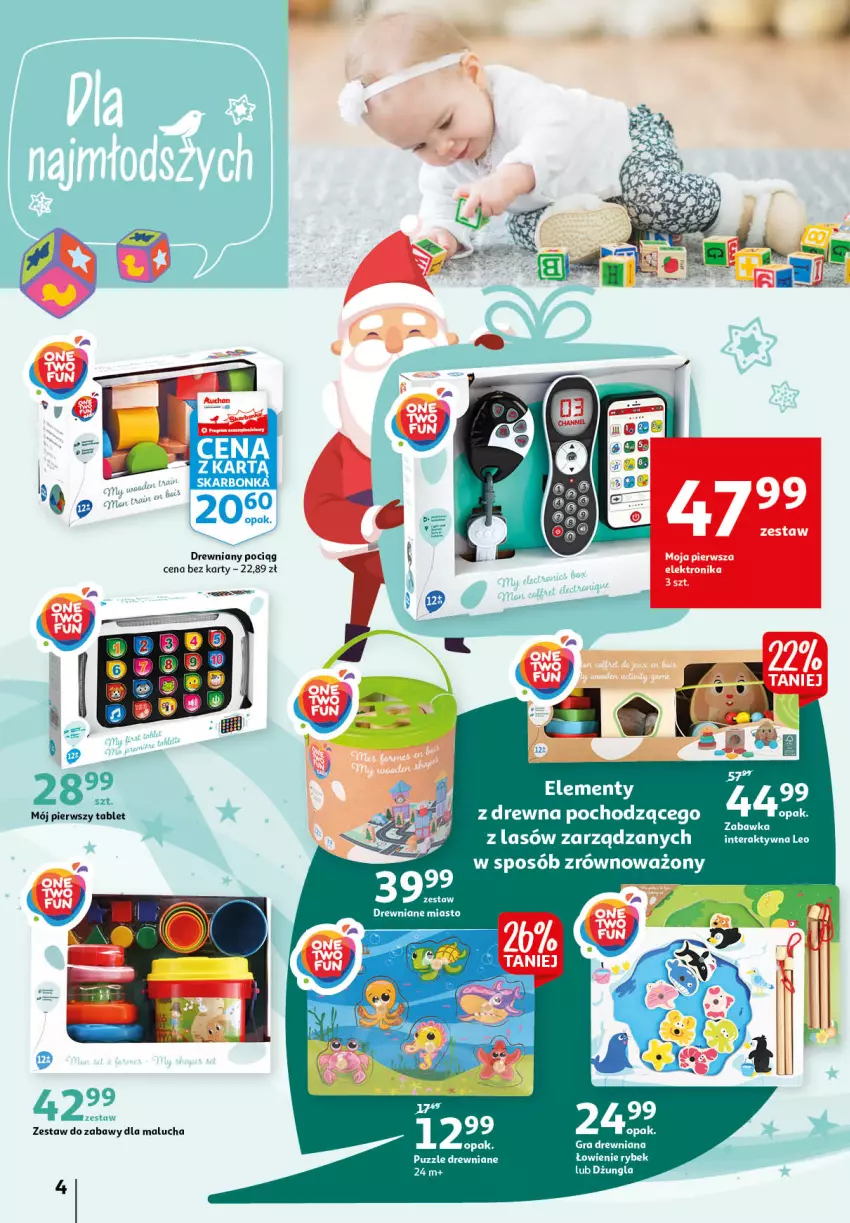Gazetka promocyjna Auchan - Magia zabawek - ważna 12.11 do 24.11.2021 - strona 4 - produkty: Gra, Pociąg, Puzzle, Tablet