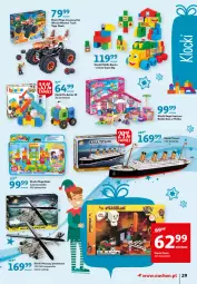 Gazetka promocyjna Auchan - Magia zabawek - Gazetka - ważna od 24.11 do 24.11.2021 - strona 29 - produkty: Barbie, Tiger, Malibu, Szyny, Monster truck, Klocki, Mega Bloks, Hot Wheels