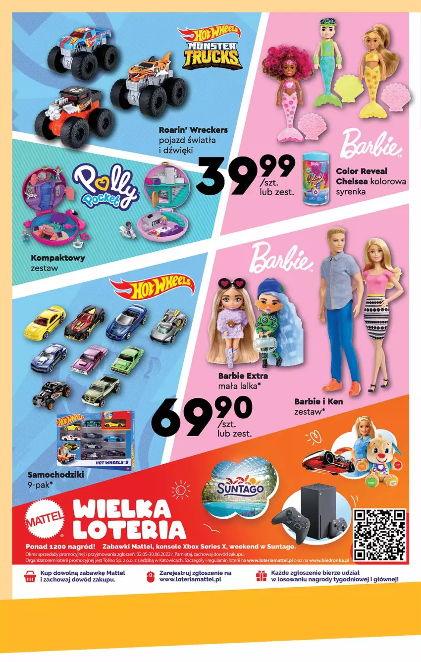 Gazetka promocyjna Biedronka - Okazje tygodnia - ważna 23.05 do 08.06.2022 - strona 4 - produkty: Dron, Mattel, Mięta, Pojazd, Ser, Tago, Xbox