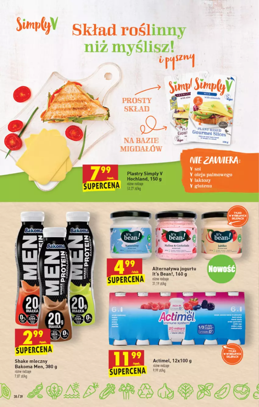 Gazetka promocyjna Biedronka - ważna 21.10 do 27.10.2021 - strona 38 - produkty: Actimel, Bakoma, Dada, Jogurt