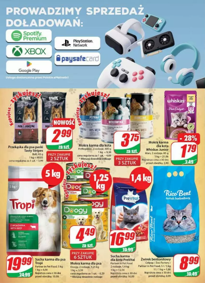 Gazetka promocyjna Dino - ważna 15.11 do 21.11.2023 - strona 15 - produkty: Fa, Mars, Mokra karma, PlayStation, Sucha karma, Whiskas, Xbox