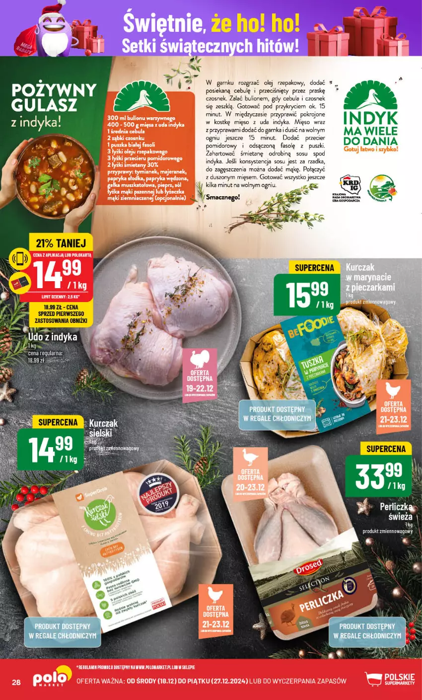 Gazetka promocyjna PoloMarket - Gazetka pomocyjna - ważna 18.12 do 27.12.2024 - strona 28 - produkty: Bulion, Cebula, Czosnek, Fa, Lion, Mięso, Olej, Olej rzepakowy, Sos