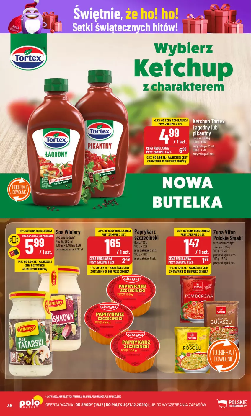 Gazetka promocyjna PoloMarket - Gazetka pomocyjna - ważna 18.12 do 27.12.2024 - strona 38 - produkty: Ketchup