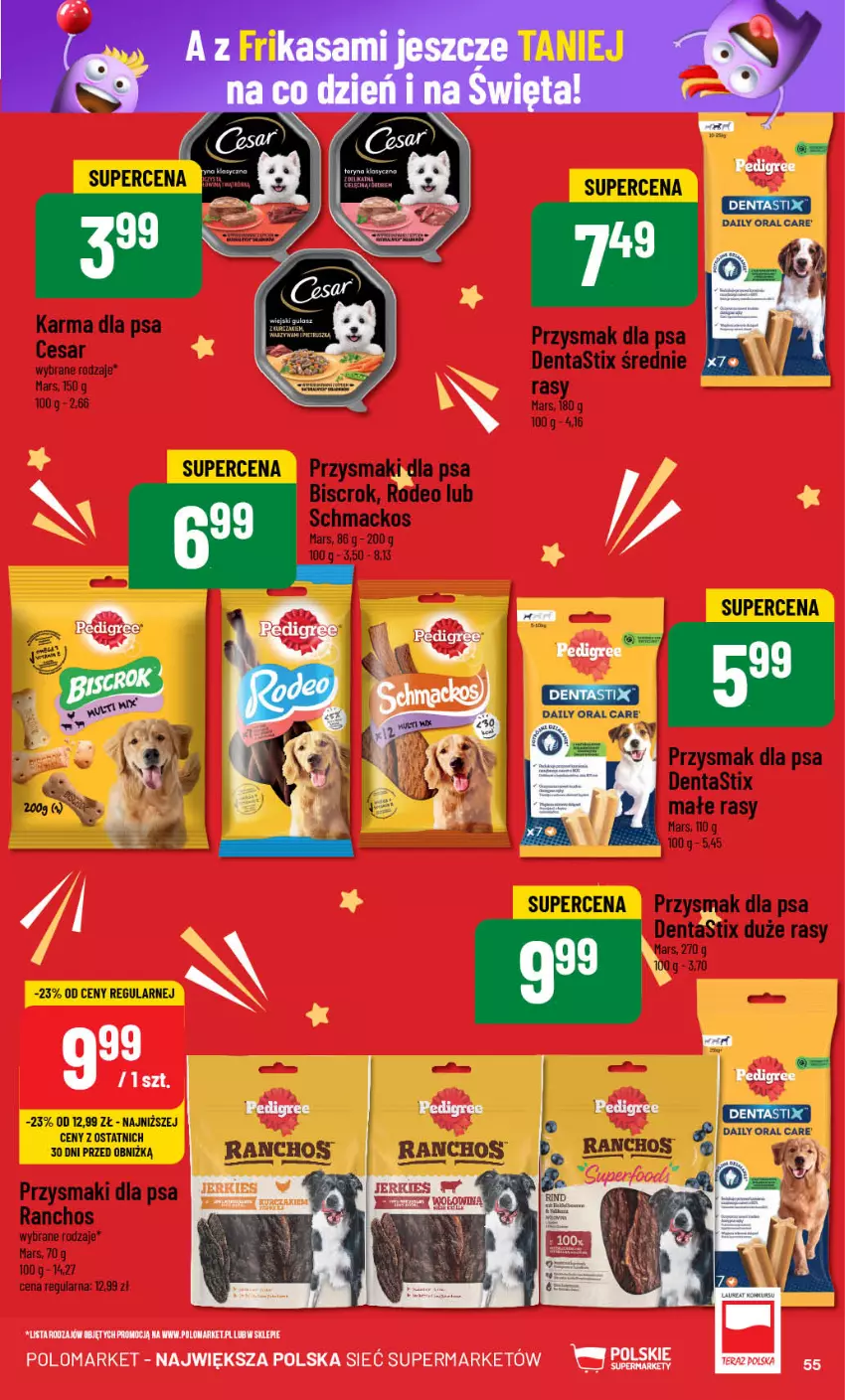 Gazetka promocyjna PoloMarket - Gazetka pomocyjna - ważna 18.12 do 27.12.2024 - strona 55 - produkty: Mars, Pedigree, Przysmak dla psa, Przysmaki