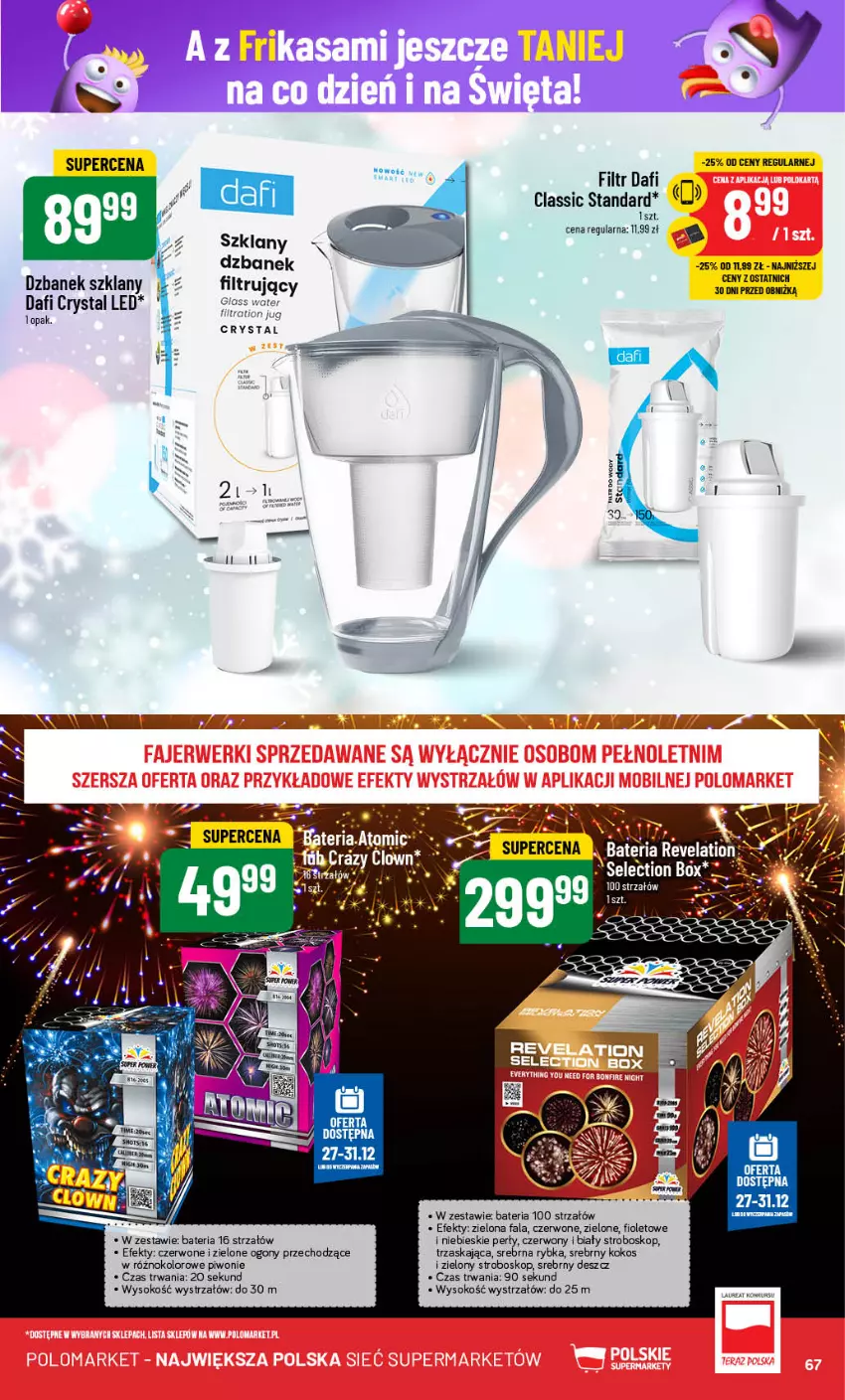 Gazetka promocyjna PoloMarket - Gazetka pomocyjna - ważna 18.12 do 27.12.2024 - strona 67 - produkty: Bateria, Dzbanek, Fa, Kokos, Piwo, Sok, Strzałów