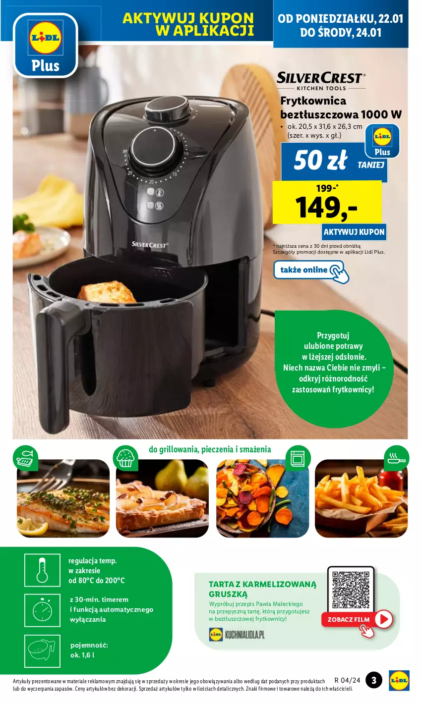 Gazetka promocyjna Lidl - GAZETKA - ważna 22.01 do 27.01.2024 - strona 5 - produkty: Grill, Piec, Tarta