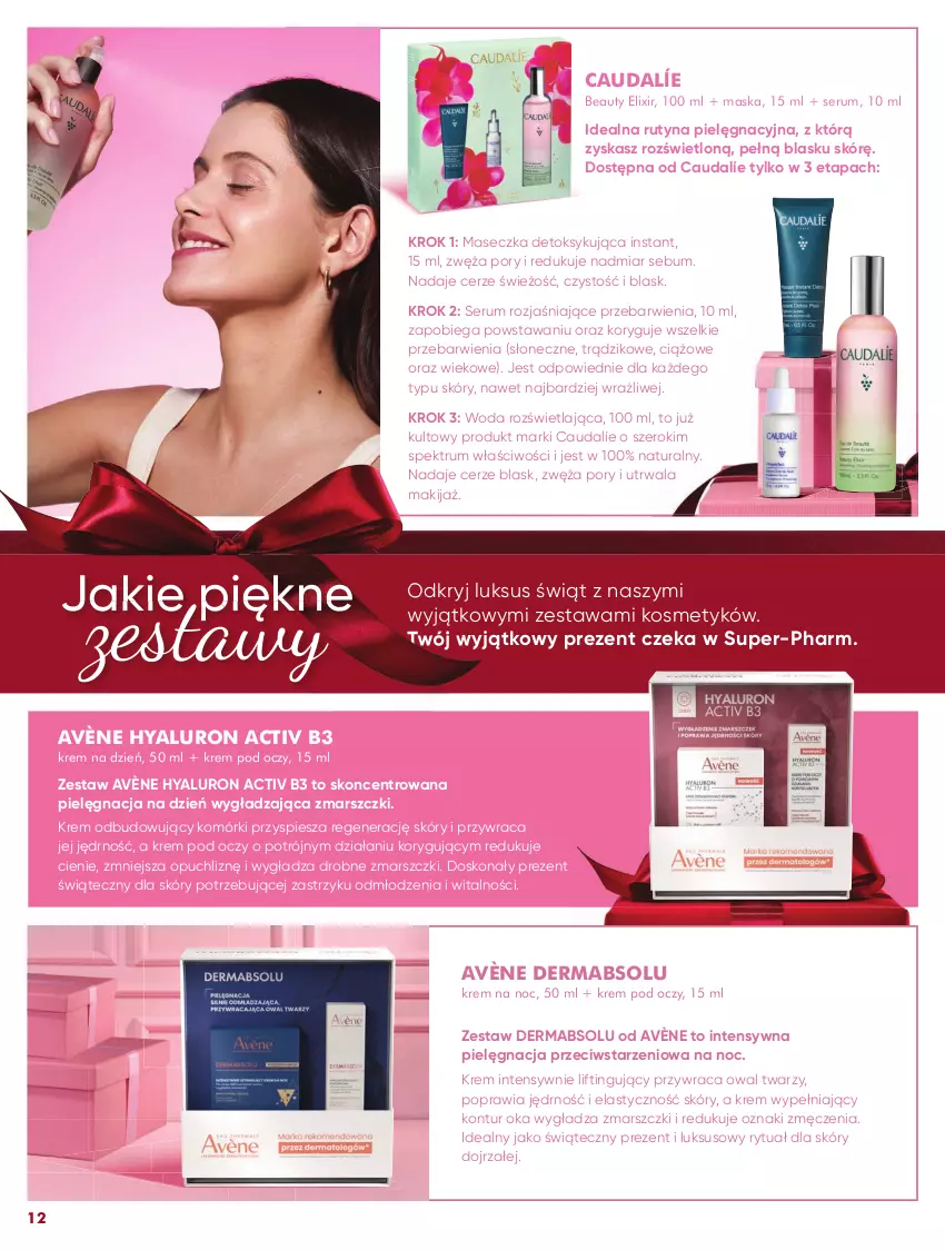 Gazetka promocyjna Super Pharm - Gazetka - ważna 04.11 do 30.11.2025 - strona 12 - produkty: Avène, Krem na dzień, Krem na noc, Krem pod oczy, Makijaż, Mars, Maska, Por, Rum, Ser, Serum, Woda