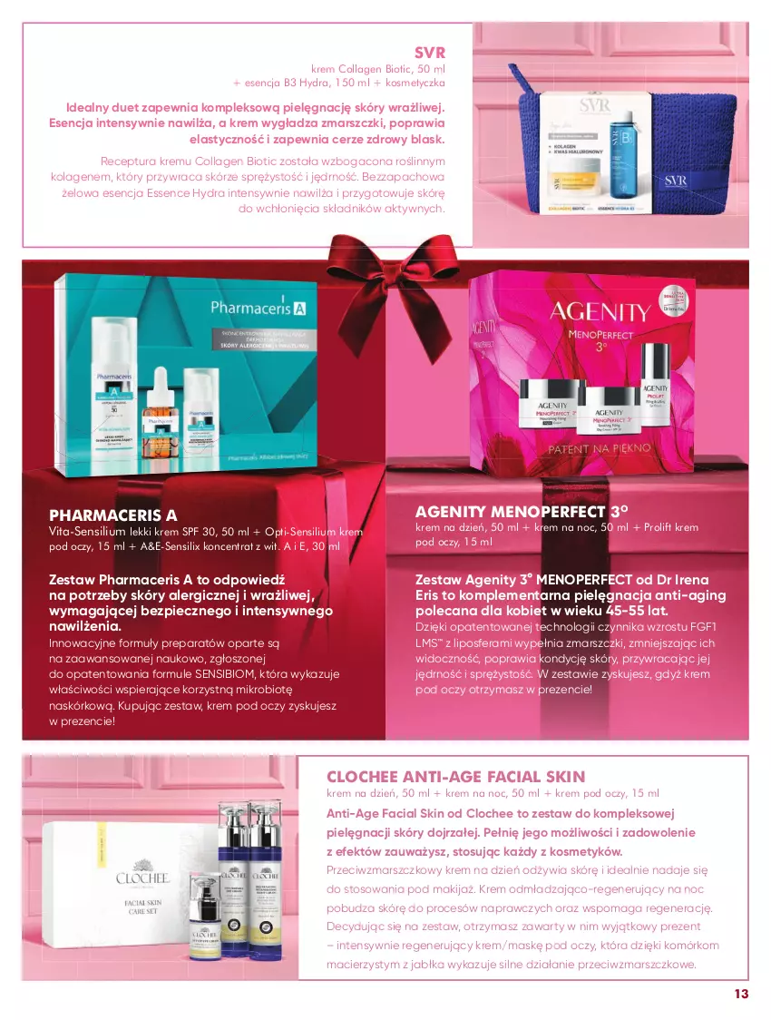 Gazetka promocyjna Super Pharm - Gazetka - ważna 04.11 do 30.11.2025 - strona 13 - produkty: Acer, Fa, Gin, Jabłka, Kolagen, Kosmetyczka, Krem na dzień, Krem na noc, Krem pod oczy, Makijaż, Mars, Mule, Pharmaceris, Piec, SVR