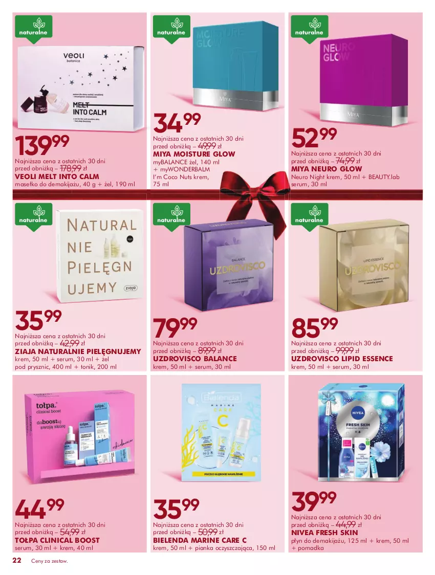 Gazetka promocyjna Super Pharm - Gazetka - ważna 04.11 do 30.11.2025 - strona 22 - produkty: Bielenda, Clin, Makijaż, Nivea, Rum, Ser, Serum, Tołpa, Tonik, Ziaja