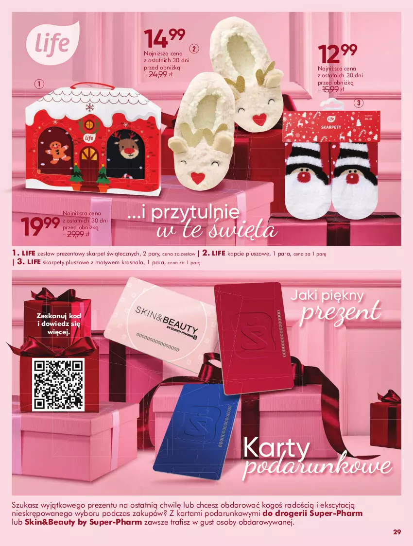 Gazetka promocyjna Super Pharm - Gazetka - ważna 04.11 do 30.11.2025 - strona 29 - produkty: Kapcie, Karp, Zestaw prezentowy