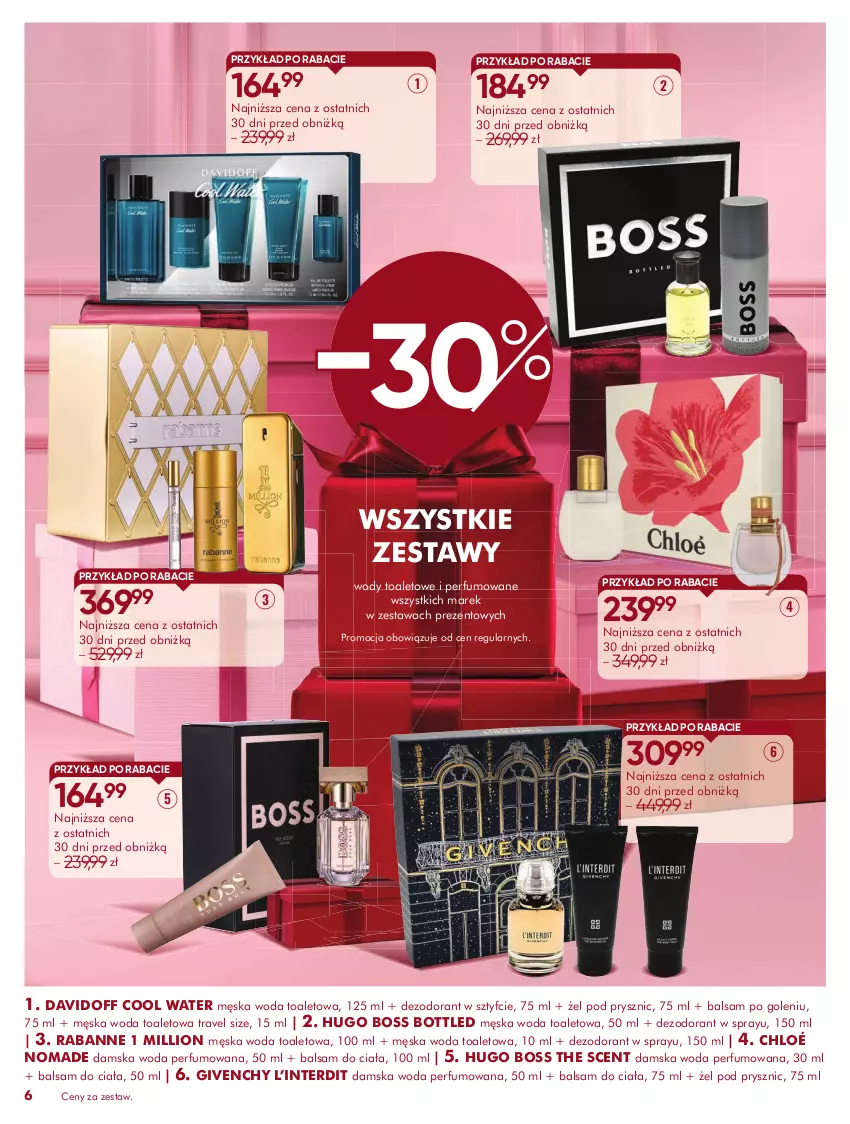 Gazetka promocyjna Super Pharm - Gazetka - ważna 04.11 do 30.11.2025 - strona 6 - produkty: Balsam do ciała, Balsam po goleniu, Chloé, Davidoff, Dezodorant, Givenchy, Hugo Boss, Lion, Perfum, Woda, Woda perfumowana, Woda toaletowa