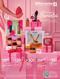 Gazetka promocyjna Super Pharm - Gazetka - Gazetka - ważna od 30.11 do 30.11.2025 - strona 1 - produkty: Carolina Herrera, Ser, Rum, Krem na noc, Hugo Boss, Perfum, Serum, Vichy, Krem na dzień, Woda, Maska