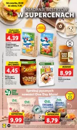 Gazetka promocyjna Lidl - GAZETKA - Gazetka - ważna od 11.06 do 11.06.2022 - strona 40 - produkty: Gra, Soligrano, Lion, Owsianka, Cini Minis, Masło, Granola, Nestlé, Masło orzechowe