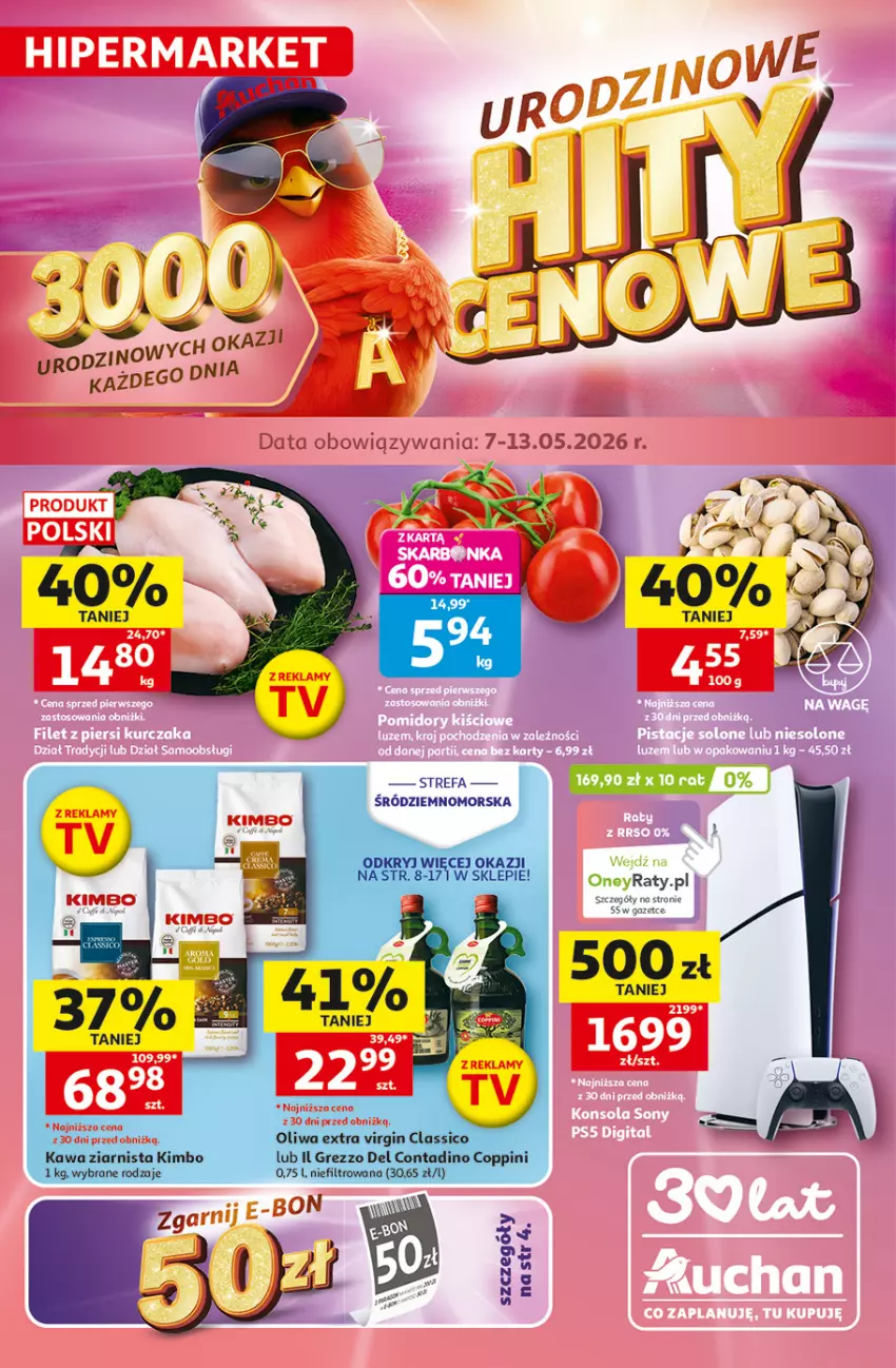 Gazetka promocyjna Auchan - Gazetka 30 Lat Hipermarket Auchan - ważna 07.05 do 13.05.2026 - strona 1 - produkty: Fa