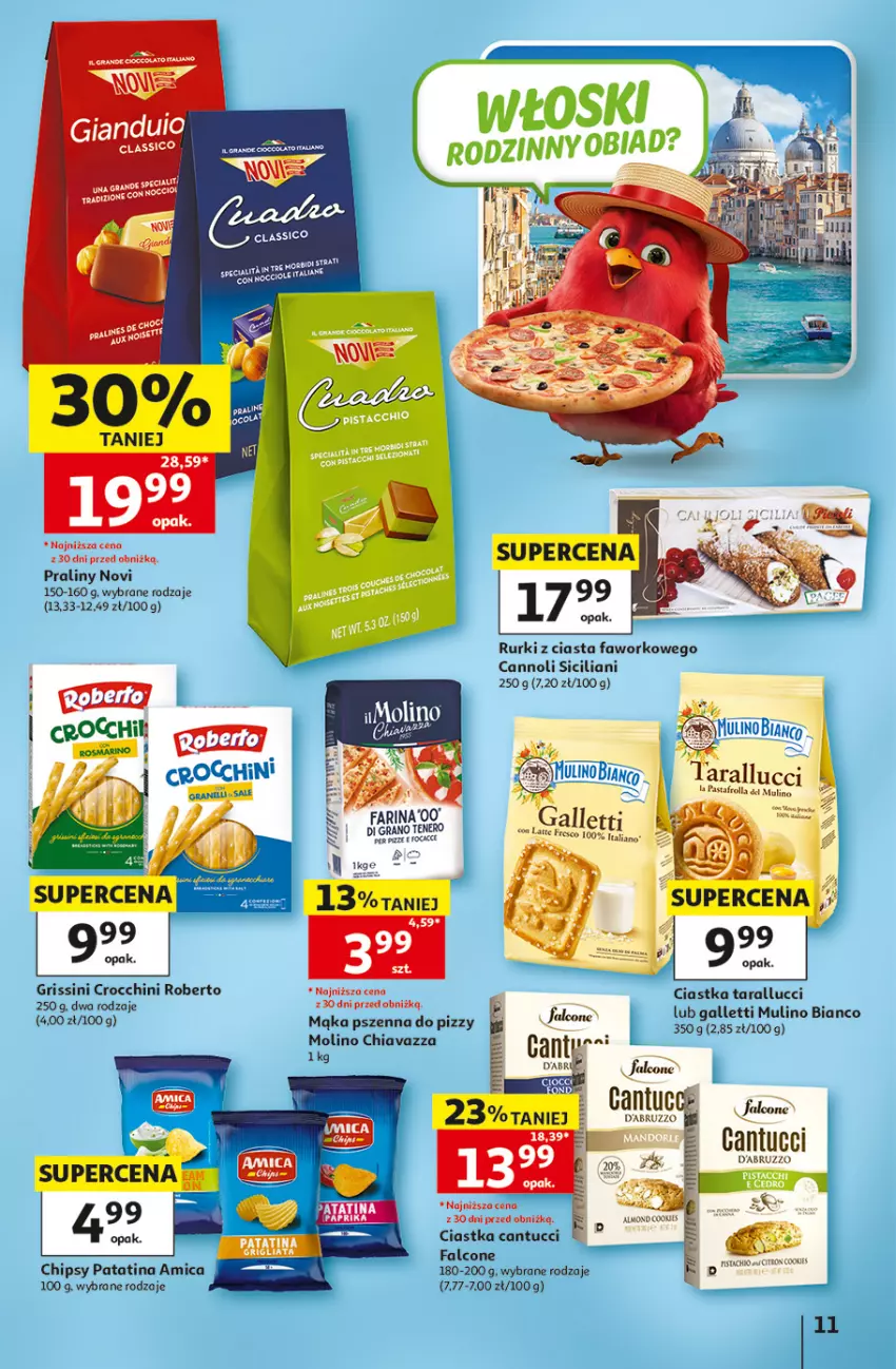 Gazetka promocyjna Auchan - Gazetka 30 Lat Hipermarket Auchan - ważna 07.05 do 13.05.2026 - strona 11 - produkty: Amica, Chia, Chipsy, Ciastka, Fa, Gra, Grissini, Mąka, Mąka pszenna, Praliny, Rurki